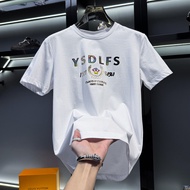 FGD | เสื้อยืดคอลมแขนสั้นผ้าฝ้ายคัมบ์สำหรับผู้ชาย เฟิตเข้ารูป