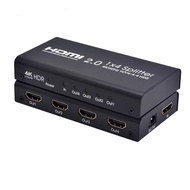 HDMI Splitter 1x4 HDMI 2.0 Splitter 4k/60Hz 4/4/4 HDR