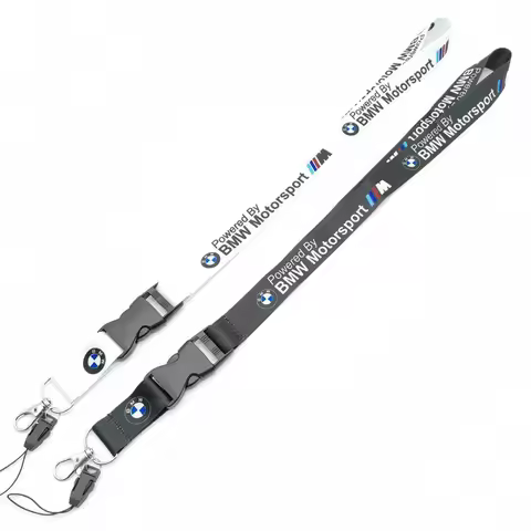 BMW Motorsport Lanyard Work Card Keychain Key Pendant For BMW X1 X2 X3 X5 X4 X6 G30 E30 E36 E46 50th