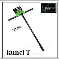 T-Wrench T13mm Sock Wrench Black T-Socket Wrench TEKIRO high quality