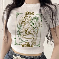 Jojo Bizarre Adventure Crop Top - Vintage Harajuku Y2K Fashion