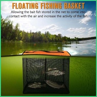 Fish Net Baske for Caught Portable Live Caught Fish Basket Reflective Heavy-Duty Live Caught Storage