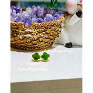 Super pretty four-leaf clover earrings 5A