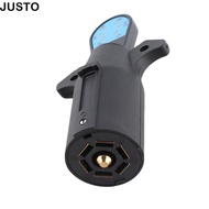 JUSTO Trailer Plug Tester, 7 Way Plug 12V 7 Pin Towing Light Tester, Plug Tester Socket Tester Wirin