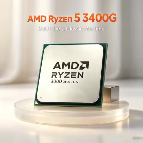 AMD Ryzen 5 3400G R5 3400G CPU AM4 Socket Processor 4-Core 8-Thread 4.2GHz Vega 11 Graphics Without 