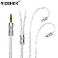 NiceHCK LitzPS-Pro 8 Core 4N Litz Pure Silver Earphone Cable 3.5mm/2.5mm/4.4mm MMCX/NX7/QDC/0.78 2Pin for CIEM MK3