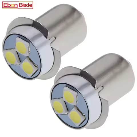 2Pcs P13.5S PR2 LED Flashlight Light Bulb White 3V 4.5V 6V 12V 18V DC For Maglite Miniature Replace 