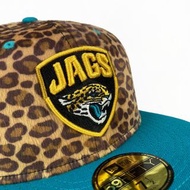 [稀有品] New Era Jacksonville Jaguars 美洲虎 滿版豹紋細毛觸感 全封棒球帽 7又1/2