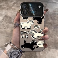 Leisure Pony Suitable for Apple 17promax Phone Case New iPhone16 Set ipone15 Cartoon 14 Color Silver