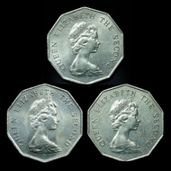 1976 1978 1979年 香港 伍圓 硬幣 十角形 英女皇伊利沙伯二世 Hong Kong Queen Elizabeth II
