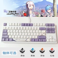 Sg Seller TwoDimensional Life in Another World From Zero 87 Mechanical Keyboard 104 Pink Notebook Gr