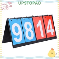 UPSTOPAO Portable Flip Scoreboard, 4-Digit Portable Design Easy Flip Score Keeper, Scoreboard 2-Digi