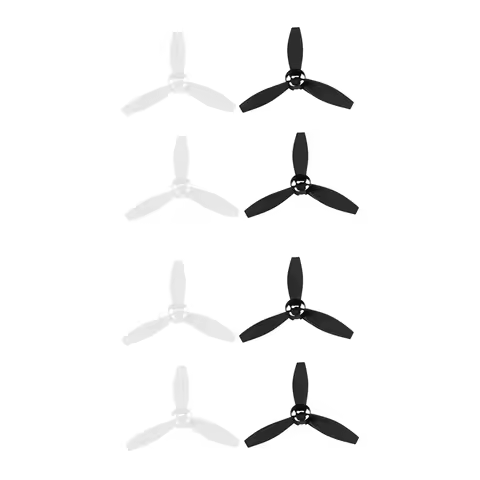 8 Propellers Props Replacement Parts Blades For Parrot Bebop 2 Drone Black White