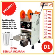QME Mesin cup sealer/Mesin Press Gelas Plastik Cup Sealer 8oz-22oz