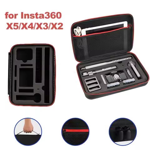Box for Insta360 X5 X4 X3 X2 Protective Storage Bag Travel Protable Carrying Case For Insta360 X4 Ac