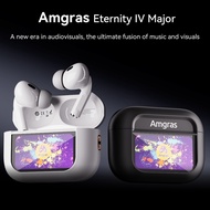 Amgras Eternity Ⅳ Major Smart Screen earphone Bluetooth Wireless Earbud EQ adjustment Spatial Audio 