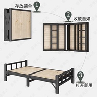 queen bed frame katil double decker single bed frameFolding Bed Single Bed Adult and Children1.2Iron Bed Household Porta