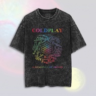 Washed Coldplay Oversize T-Shirt | Washed T-Shirt | Coldplay Band T-Shirt | Coldplay T-Shirt | Coldp