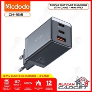 Charger - Mcdodo - 67W Gan5 Mini Pro Fast Charger - PD 3.0 - QC 4.0+