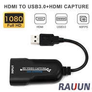 Mini Video HDMI Capture Card USB 3.0 HDMI Video Capture Grabber Phone Game HD Camera Capture Recording Box + PC Live Streaming สามารถบันทึกวิดีโอและเสียงจากอุปกรณ์ต่างๆได้ Action Cam