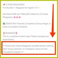 ▐ ¤ ๑ K-ZONE MAGAZINES w/ FOLDABOTS 2 (2004 - 2009)+POSTER, STICKERS &TOYS|Vintage K Zone/KZone Bac