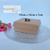 R6 Cake Box 15x15 R6 Chocolate Cake Box/
