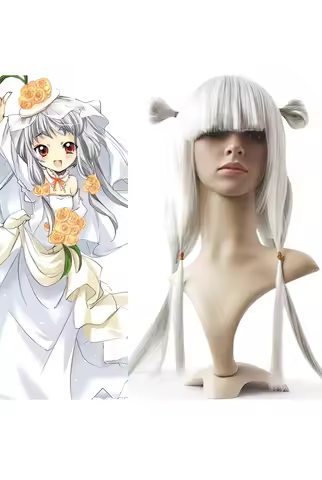 Code Geass Empress Tianzi of the Chinese Federation Jiang Lihua Cosplay Hair White Wig For For Chris