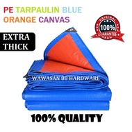 🔥EXTRA THICK🔥 EAGLE PE Tarpaulin Waterproof Blue Orange Canvas Flexible Sheet Kanvas Canopy Tent Cover Kanopi Khemah