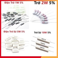 Power Resistor 1W 2W error 5% 2K2, 3K3, 4K7 Pin Ceramic Resistor - High Quality