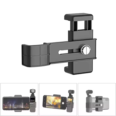 Smartphone Fixing Clamp 1/4 Inch Holder Mount Bracket for DJI OSMO Pocket / Pocket 2 Camera Accessor