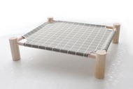 貓床-四季通用可拆洗寵物床貓床狗床吊床 (灰色格子) #(KFF)