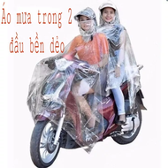 Áo mưa trong suốt 2 đầu dùng cho 2 -3 người áo mưa loại dày từ nhựa vi sinh DẺO DAI HÀNG CHUẨN - (