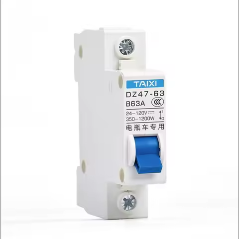 DC Mini Circuit Breaker 32A 40A 63A 24V~100V Electric Vehicle Motorcycle Short Overload Air Switch P