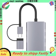 USB-C to Hub USB 3.0 6-In-1 Multi Card Reader Adapter for CF/SD/TF Card Support for Computer/Android