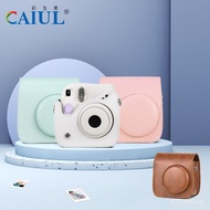 ins+Storage Bag Leather Polaroid Retro Protection Digital mini7Camera Bag Mini PU Suitable for Photo