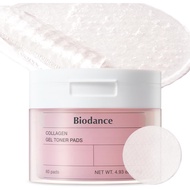 New [Biodance Official] Collagen Gel Toner Pad (60pads)  ZERO Irritation Toner Pad  4.93 fl.oz.(140g