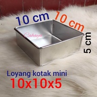 loyang kotak mini 10x10x5
