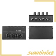 [Sunnimix2] Gazechimp 4 Channel Audio Mixer Portable Stereo Mixer for Bass Bars Outdoor