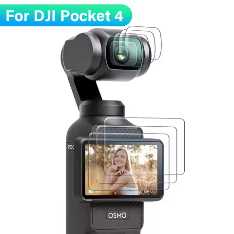 9H Tempered Glass For DJI Osmo Pocket 4, Ultra-Clear Glass Camera Lens Screen Protector Film For DJI