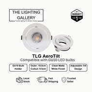 TLG 360 degree GU10 Downlight Holder Anti-Glare Spotlight Recessed white