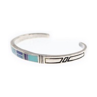 Nava BLESS n NAVAJO Bangle Bracelet Silver blue overall pattern green Direct from Japan Secondhand