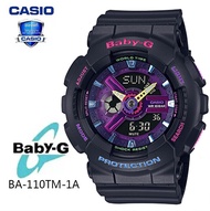 (รับประกัน 1 ปี) Casioนาฬิกาคาสิโอของแท้ BABY-G CMGประกันภัย 1 ปีรุ่น BA-110TM-1A นาฬิกาข้อมือผู้หญิง สายเรซิ่น