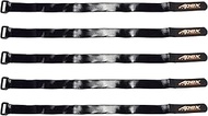 Apex RC Products 5 Pack 20mm x 400mm HD Rubberized Non-Slip Battery Straps 3032