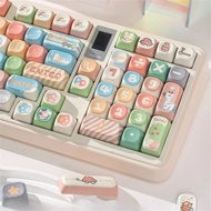 MOA Keycaps PBT 131 Keys Forest Pixie Cute Keycaps Colorful Large Letters for 60/84/98/108 Mechanica
