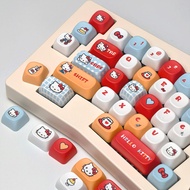Hello Kitty Keycaps 130 Keys MOA Profile PBT Dye Sublimation Aula F75 F99 RK100 Mechanical Keycaps C