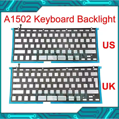 New For Macbook Pro Retina 13" A1502 US UK EU Keyboard Backlight 2013 2014 2015 Year