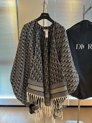 Christian Dior Oblique 羊絨披肩