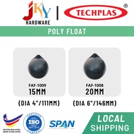 Techplas 1/2" 3/4" 15mm 20mm Poly Float Ball for Water Tank Float Valve Bola Pelampung Air Tangki Bathroom Toilet Tandas