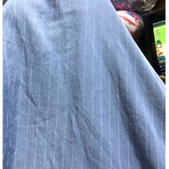 E031 - Blue striped sand silk fabric (1.4m x 1.45m), no stretch