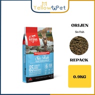 Orijen Cat Dry Food 6 Fish Cat 0.9kg (Repack)